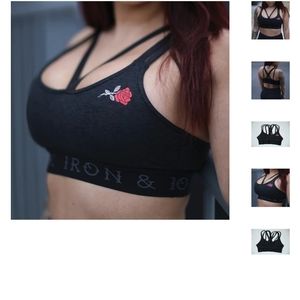 **SOLD**Iron and Ink Women's Rose Sports Bra